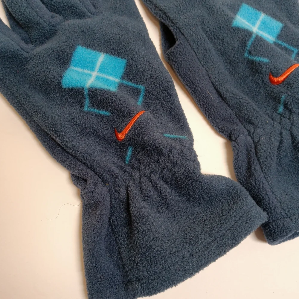Nike Women's Argyle Fleece Gloves Size XL